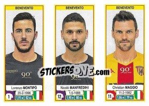 Figurina Lorenzo Montipò - Nicolò Manfredini - Christian Maggio - Calciatori 2019-2020 - Panini