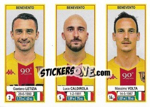 Sticker Gaetano Letizia / Luca Caldirola / Massimo Volta - Calciatori 2019-2020 n. 607 - Panini