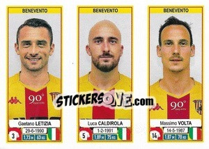 Cromo Gaetano Letizia / Luca Caldirola / Massimo Volta - Calciatori 2019-2020 - Panini