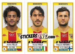 Sticker Andrés Tello / Nicolas Viola / Përparim Hetemaj - Calciatori 2019-2020 n. 609 - Panini