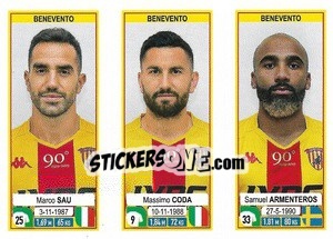 Cromo Marco Sau / Massimo Coda / Samuel Armenteros