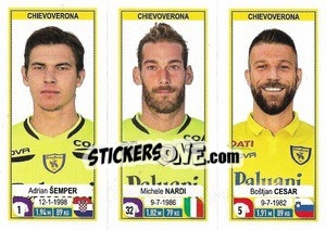 Sticker Adrian Šemper / Michele Nardi / Boštjan Cesar - Calciatori 2019-2020 - Panini