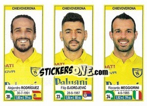 Sticker Alejandro Rodríguez / Filip Djordjevic / Riccardo Meggiorini - Calciatori 2019-2020 n. 619 - Panini