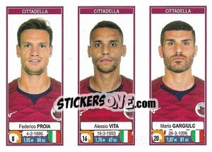 Sticker Federico Proia / Alessio Vita / Mario Gargiulo - Calciatori 2019-2020 n. 624 - Panini