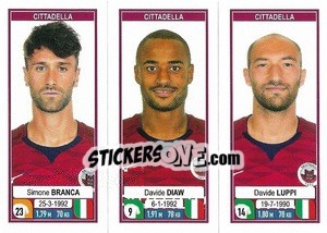 Sticker Simone Branca / Davide Diaw / Davide Luppi - Calciatori 2019-2020 n. 625 - Panini