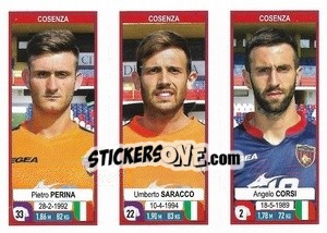 Sticker Pietro Perina / Umberto Saracco / Angelo Corsi - Calciatori 2019-2020 n. 629 - Panini