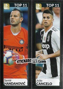 Figurina Samir Handanovic - João Cancelo - Calciatori 2019-2020 - Panini