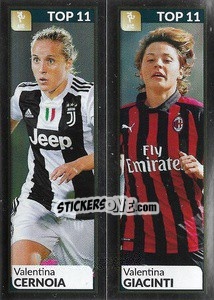 Sticker Valentina Cernoia / Valentina Giacinti - Calciatori 2019-2020 n. 811 - Panini