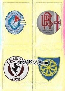 Sticker Scudetto AlbinoLeffe - Alessandria - Arezzo - Carrarese