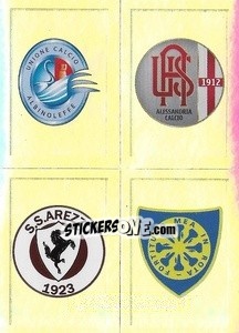Sticker Scudetto AlbinoLeffe - Alessandria - Arezzo - Carrarese - Calciatori 2019-2020 n. 813 - Panini