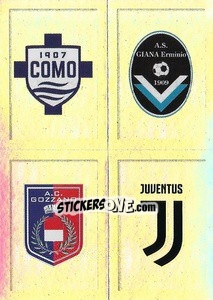 Sticker Scudetto Como - Giana - Gozzano - Juventus U23 - Calciatori 2019-2020 n. 814 - Panini
