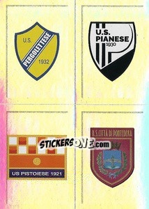 Sticker Scudetto Pergolettese - Pianese - Pistoiese - Pontedera