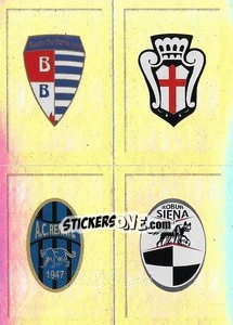 Sticker Scudetto Pro Patria - Pro Vercelli - Renate - Robur Siena