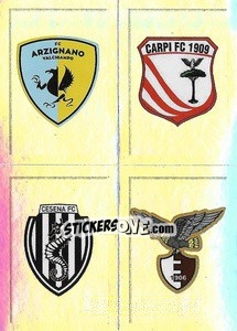 Sticker Scudetto Arzignano Valchiampo - Carpi - Cesena - Fano - Calciatori 2019-2020 - Panini