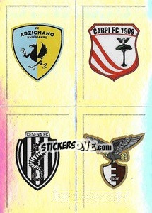 Sticker Scudetto Arzignano Valchiampo - Carpi - Cesena - Fano - Calciatori 2019-2020 n. 818 - Panini