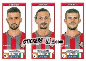 Sticker Francesco Deli / Mariano Arini / Luca Valzania - Calciatori 2019-2020 - Panini