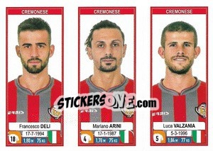 Sticker Francesco Deli / Mariano Arini / Luca Valzania - Calciatori 2019-2020 n. 639 - Panini