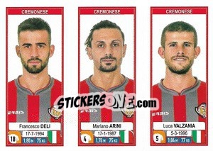 Figurina Francesco Deli / Mariano Arini / Luca Valzania - Calciatori 2019-2020 - Panini