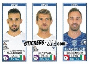 Sticker Alberto Brignoli / Ivan Provedel / Domenico Maietta