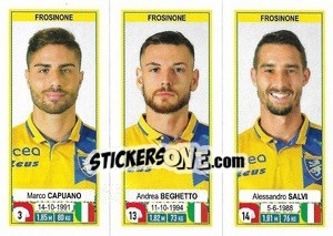 Sticker Marco Capuano / Andrea Beghetto / Alessandro Salvi - Calciatori 2019-2020 n. 660 - Panini