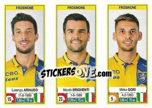 Sticker Lorenzo Ariaudo - Nicolò Brighenti - Mirko Gori - Calciatori 2019-2020 - Panini