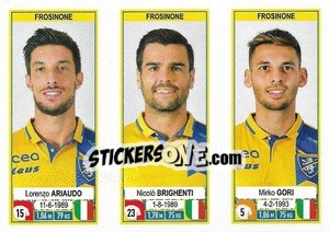 Cromo Lorenzo Ariaudo - Nicolò Brighenti - Mirko Gori - Calciatori 2019-2020 - Panini