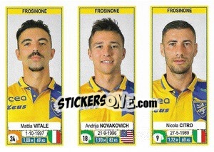 Figurina Mattia Vitale / Andrija Novakovich / Nicola Citro - Calciatori 2019-2020 - Panini