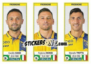 Sticker Camillo Ciano / Federico Dionisi / Marcello Trotta - Calciatori 2019-2020 n. 664 - Panini