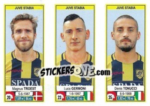 Sticker Magnus Troest / Luca Germoni / Denis Tonucci - Calciatori 2019-2020 n. 667 - Panini
