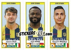 Sticker Giacomo Calò - Bright Addae - Alessandro Mastalli - Calciatori 2019-2020 n. 668 - Panini