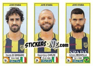 Sticker Davide Di Gennaro / Massimiliano Carlini / Adriano Mezavilla - Calciatori 2019-2020 - Panini