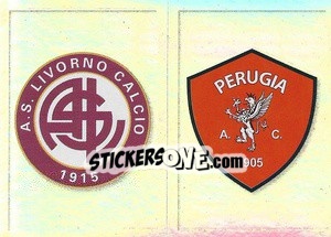 Figurina Scudetto Livorno - Perugia - Calciatori 2019-2020 - Panini