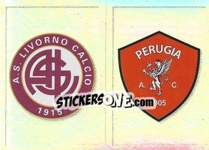 Sticker Scudetto Livorno - Perugia - Calciatori 2019-2020 n. 672 - Panini