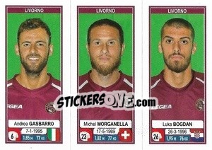 Figurina Andrea Gasbarro / Michel Morganella / Luka Bogdan - Calciatori 2019-2020 - Panini