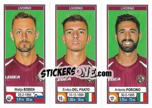 Sticker Matija Boben / Enrico Del Prato / Antonio Porcino - Calciatori 2019-2020 - Panini