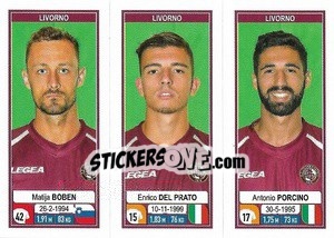 Sticker Matija Boben / Enrico Del Prato / Antonio Porcino - Calciatori 2019-2020 n. 676 - Panini