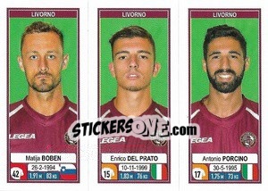 Figurina Matija Boben / Enrico Del Prato / Antonio Porcino - Calciatori 2019-2020 - Panini