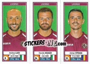 Figurina Andrea Luci / Davide Agazzi / Adrian Stoian - Calciatori 2019-2020 - Panini