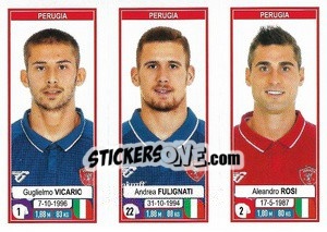 Cromo Guglielmo Vicario / Andrea Fulignati / Aleandro Rosi - Calciatori 2019-2020 - Panini