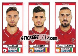 Figurina Filippo Sgarbi / Vlad Dragomir / Marcello Falzerano - Calciatori 2019-2020 - Panini