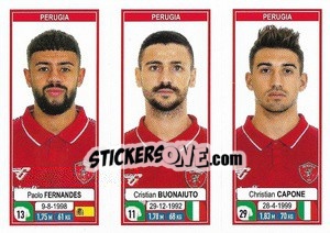 Cromo Paolo Fernandes / Cristian Buonaiuto / Christian Capone - Calciatori 2019-2020 - Panini
