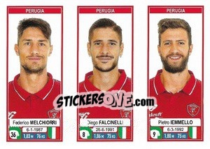 Sticker Federico Melchiorri / Diego Falcinelli / Pietro Iemmello - Calciatori 2019-2020 n. 686 - Panini