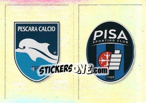 Sticker Scudetto Pescara - Pisa