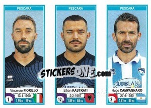 Sticker Vincenzo Fiorillo / Elhan Kastrati / Hugo Campagnaro - Calciatori 2019-2020 n. 689 - Panini