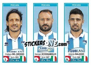 Sticker Cristiano Del Grosso / Gennaro Scognamiglio / Antonio Balzano - Calciatori 2019-2020 n. 690 - Panini