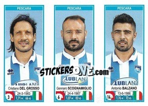 Figurina Cristiano Del Grosso / Gennaro Scognamiglio / Antonio Balzano - Calciatori 2019-2020 - Panini