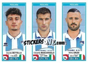 Sticker Davide Bettella / Edoardo Masciangelo / Mirko Drudi - Calciatori 2019-2020 n. 691 - Panini