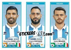 Cromo Massimiliano Busellato / Grigoris Kastanos / Matteo Brunori - Calciatori 2019-2020 - Panini