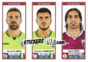 Figurina Alessandro Micai / Gianmarco Vannucchi / Walter López - Calciatori 2019-2020 - Panini