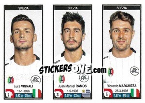 Sticker Luca Vignali / Juan Manuel Ramos / Riccardo Marchizza - Calciatori 2019-2020 n. 720 - Panini